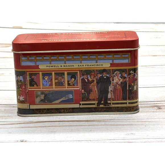 Ghiradelli Chocolates San Francisco Cable Car Decorative Metal Tin Empty 2012 5 - Picture 1 of 12